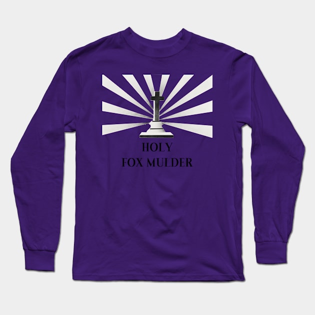 Holy Fox Mulder Long Sleeve T-Shirt by missguiguitte